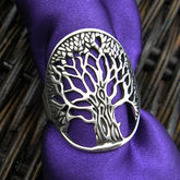 Large Oval Cut-Out Tree of Life Ring