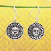 Fancy Sun Drop Earrings Face Sunflower Solar Nature Life Hope Happiness Energy | Woot & Hammy