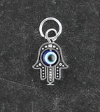 Small Hamsa Amulet Pendant With Swiveling Evil Eye