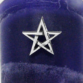 Small Pentagram Symbol Silver Pendant Handmade Power of 5 Elements Spirit Eternity Protection | Woot & Hammy