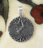 'As Above So Below' Tree Oxidized Pendant