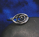 Evil Eye Spiral Ring - Imperfect