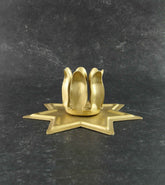 Metal Fairy Star with Lotus Leaves Candle Holder  | Woot & Hammy