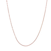 oxidized dainty copper necklace on white background