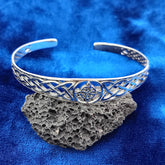 Witch's Knot Open Bangle Cuff Bracelet - Imperfect