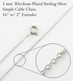 1 mm Simple Cable Chain, 16