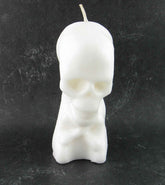 White Skull and Crossbones Candle, 5 Inches Tall | woot & hammy