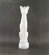 6 Inch White Cat Candle | woot & hammy