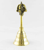 Tibetan Brass Crown Altar Bell, 5 inches