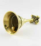 Tibetan Brass Crown Altar Bell, 5 inches | woot & hammy