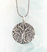 Antiqued Tree of Life Pentacle Necklace - woot & hammy