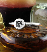 Eye of Providence Symbol With Double Pyramid Ring | Woot & Hammy