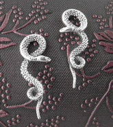 Curling Snakes With Textured Skin Post Earrings | Woot & Hammy