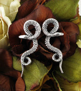 Curling Snakes With Textured Skin Post Earrings | Woot & Hammy