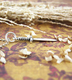 Tiny Ceremonial Athame Necklace Wiccan Wiccan Pagan Dagger Knife Magick Altar Sterling Silver