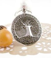 Richly Detailed Tree of Life Medallion Necklace - woot & hammy