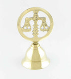 Scales of Justice Brass Altar Bell, 4-1/4 inches