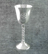 Chalice With Pentagram and Rope Stem, 4-3/4 Inch | woot & hammy