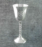 Pentagram Chalice with Rope Stem, 4-3/4 Inch