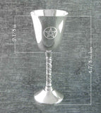 Chalice With Pentagram and Rope Stem, 4-3/4 Inch | woot & hammy