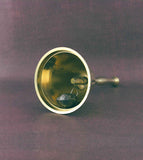 Brass-Plated Fluted Scalloped Hand Bell Altar Bell 4 Inches | Woot & Hammy
