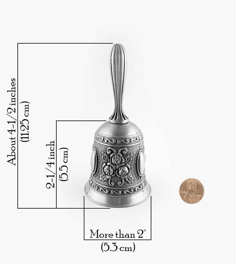 Fancy Altar or Hand Bell, 4.5 Inches | Woot & Hammy