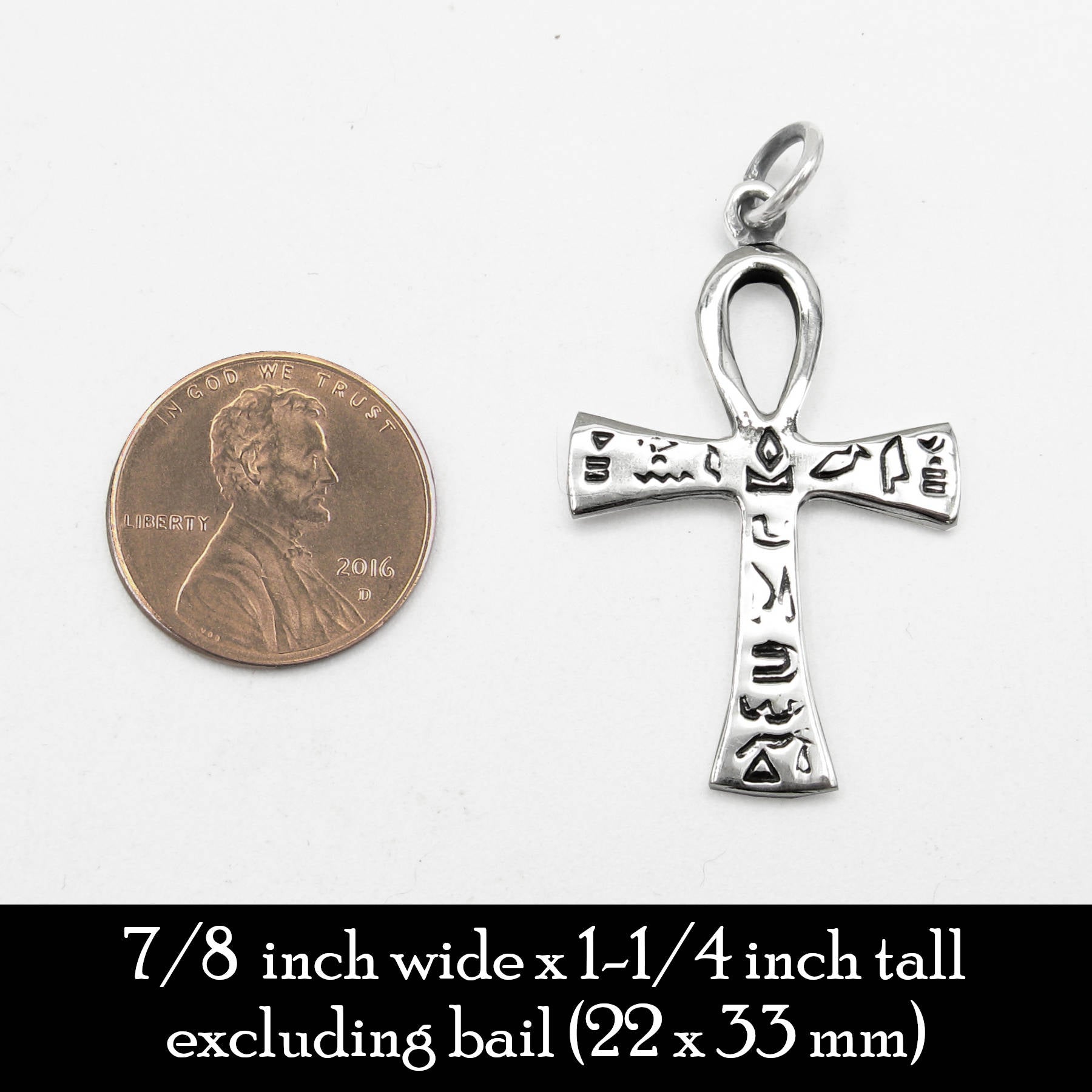 Ancient Egyptian Ankh Symbol Hieroglyphs Pendant Key Eternal Life | Woot & Hammy