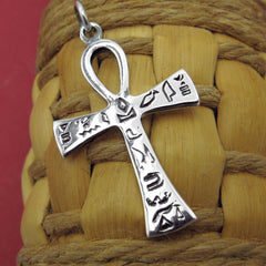 Ancient Egyptian Ankh Symbol Hieroglyphs Pendant Key Eternal Life | Woot & Hammy
