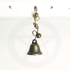 Short Hanging Witch's Bell Sleigh Bells Vine-Like Loops Handmade Cleansing Protection Against Evil | Woot & Hammy