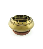 Brass Incense Burner With Screen And Coaster