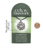 Celtic Harmony Completion Amulet Pewter With Cut-Out Knots Cord Included | Woot & Hammy