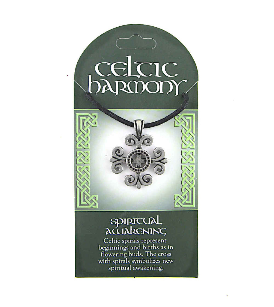 Celtic Harmony Spiritual Awakening Amulet Lead-Free Pewter With Cord | Woot & Hammy