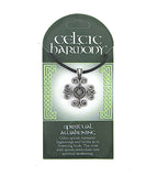 Celtic Harmony Spiritual Awakening Amulet Pendant Necklace, Lead-Free Pewter With Cord