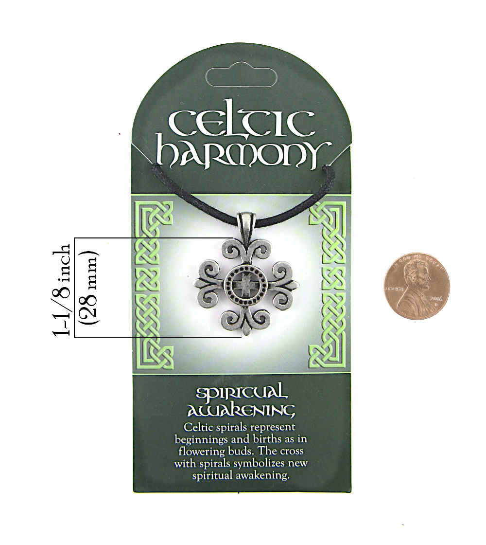 Celtic Harmony Spiritual Awakening Amulet Lead-Free Pewter With Cord | Woot & Hammy