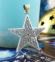 Celtic Style Five-Pointed Star Cut-Out Pendant Power of Five Infinity | Woot & Hammy