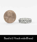 Cut-Out Celtic Knot Band Ring | Woot & Hammy