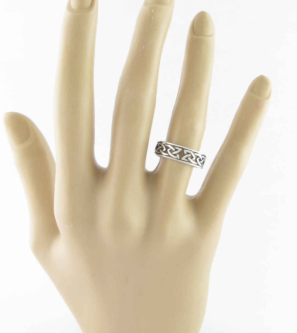 Cut-Out Celtic Knot Band Ring | Woot & Hammy