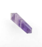Double-Pointed Tapered Amethyst With 16-Sides