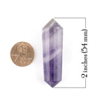 Double-Pointed Tapered Amethyst With 16-Sides Healing Crystal | Woot & Hammy