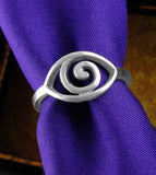 Evil Eye With Spiral Ring