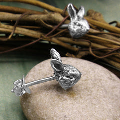 Hare Rabbit Ostara Spring Easter Fertility Rebirth Post Earrings | Woot & Hammy