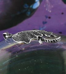 Diamond-Shaped Spotted Manta Ray Stingray Fish With Whiptail Pendant | Woot & Hammy