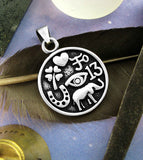 Horseshoe Four-Leaf Clover Elephant 13 Evil Eye Heart Lucky Charms Oxidized Pendant  | Woot & Hammy