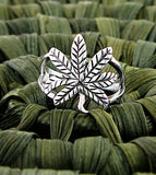 Large Cannabis Marijuana Weed Grass Smoke Pot Leaf Ring | Woot & Hammy