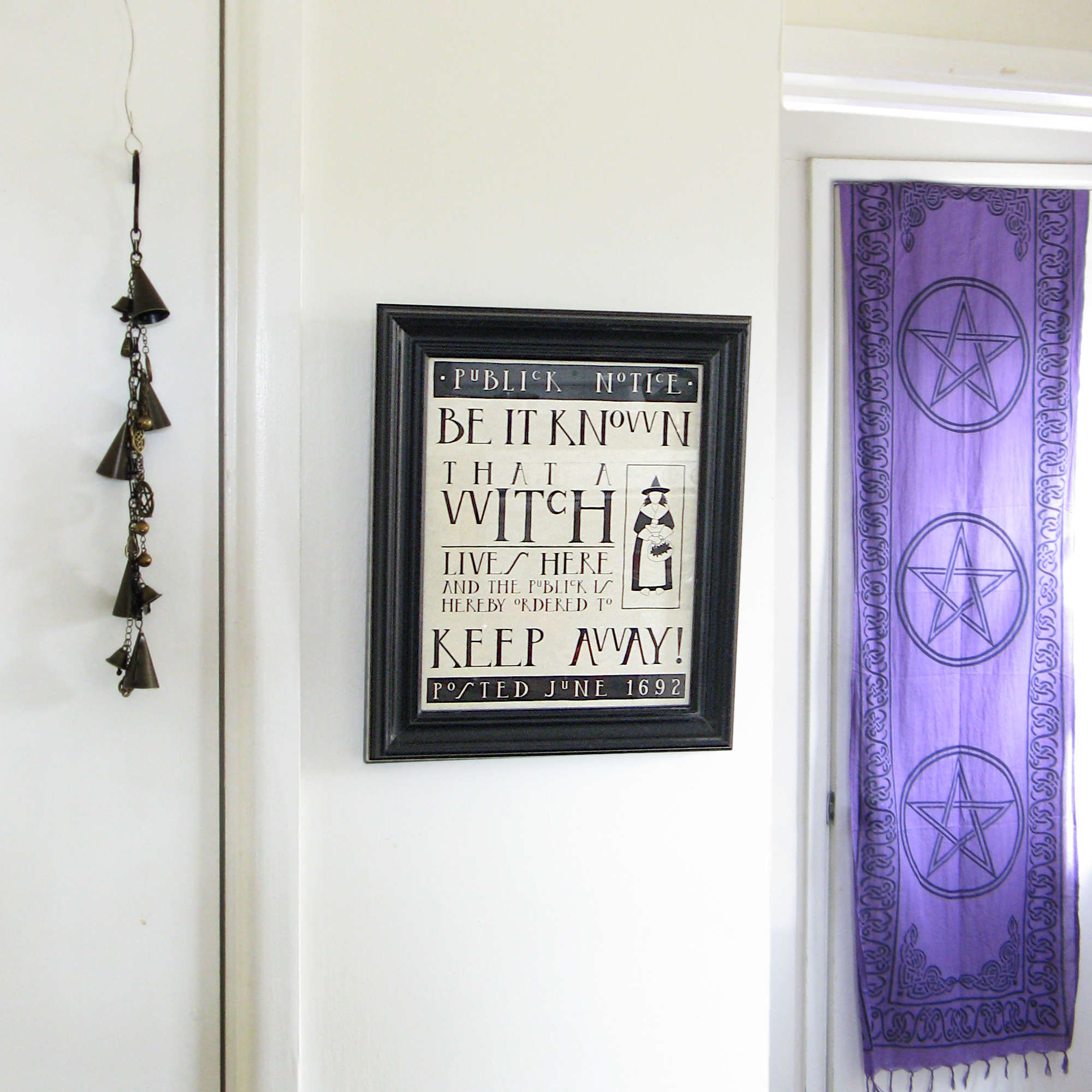 8x10 Salem Witch Trials Witchcraft Warning Poster – 'Publick Notice' from 1692, Frameable