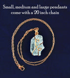 sky blue celestite pendant necklace copper wire wrapped protection healing stone celestine rock gem natural aqua rough gemstone with 20 inch chain