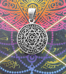 Seal of Solomon / Star of David Round Hebrew King Pendant | Woot & Hammy