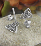 Celtic Double Triquetra Knot Cut-Out Post Earrings  | Woot & Hammy