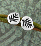 Small Leaf-Shaped Branch Post Earrings | Woot & Hammy