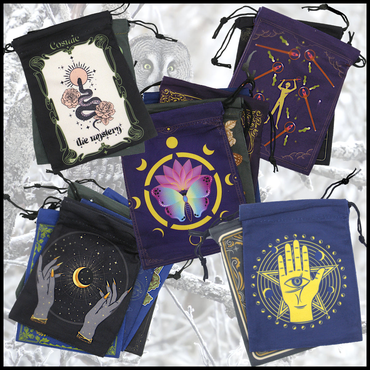 FREE Fabric Drawstring Tarot Bag with $25+ Order